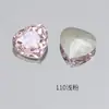 Rhinestones Apilados Dongzhou Crystal Super Brillantes para Uñas, Rhinestones con Forma de Durazno y Base Puntiaguda de 11*10mm, Accesorios DIY, Rhinestones Adhesivos para Uñas