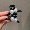 Simples Pearl Princess Head Clip Small Bangs Clip Broken Hair Clip Acessórios de Cabelo Small Head Clip Hair Clip Clip de cabelo das mulheres