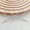 Pinza para el pelo de ballesta de cuero plateado de principios de otoño, Zapatos de niña, Calcetines de flores, Accesorios para el cuello, Accesorios para el cabello