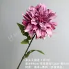 Ramo de flores artificiales de dalia estilo europeo vintage, perfecto para la decoración de escenas de boda y arreglos florales, hecho con flores de seda