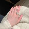Anillo de Camelia Mariposa Hada Estilo Francés Niche de Alta Gama Lujo Ligero Combinable Apertura Ajustable Producto Nuevo