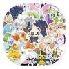 50 Adesivos de Grafite de Desenho Animado do Pokemon para Decorar Malas, Celulares e Patinetes, Adesivos à Prova d'Água Atacado