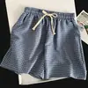 Conjunto de pijama de verano para mujer con copas en el pecho, top sin mangas de algodón a cuadros con letras blancas y nubes, shorts y pantalones largos para casa