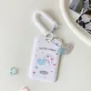 Capa Elástica de Corda para Deslizamento de Desenho Animado Estilo Coreano de Cachorrinho Porta-Cartão para Meninas Caçando Ídolos Porta-Cartão Pequeno de 3 polegadas Pingente de Chaveiro Bolsa para Cartão
