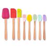 Mini Suplemento Alimenticio Infantil Espátula de Silicona para Hornear Utensilios de Cocina Juego de 8 Piezas Espátula para Pasteles Pequeña Brocha de Aceite Bricolaje
