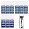 Fuente de Producto Popular: Navaja de afeitar de cinco hojas de alta calidad, Navaja de afeitar manual, Cabezal de cuchilla universal Gillette de 5 hojas, Navaja para barba de hombre