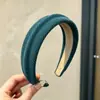 Diadema de tela de alta gama para otoño e invierno, extra ancha, adelgazante, estilo coreano, pinza para el pelo de terciopelo para mujer