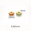 Accesorios dorados antiguos nepalíes para manualidades, accesorios de oro para jugar con texto, pulsera de cuentas ojo de libélula, pulsera de cuentas hechas a mano
