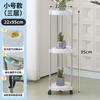 Suporte de Flores Suporte de Vaso Escandinavo Plástico Piso Externo Multi-Camadas Suporte de Flores Externo Espessado Varanda com Rodízios Plantas Verdes