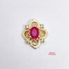 Celebridad de Internet Popular Buccellati 98 Usar Parche para Uñas Joyería Flor Diamante Joyería Estilo Palacio Retro Zircón Joyería para Arte de Uñas