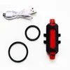 Luz de bicicleta LED recarregável por USB luz de advertência luz traseira de bicicleta para pedalar à noite equipamento para mountain bike