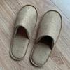 Pantuflas Desechables de Hotel, Pantuflas de Verano de Algodón y Lino con Suela de Lona Antideslizante, Hotel Salón de Belleza B&B Hospitalidad al por Mayor