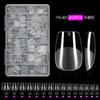 Pontas de Unha Ultra Finas, Sem Marcas, Transparentes, Totalmente Foscas, Pontas de Unha Usáveis, Vários Tipos de Unha Disponíveis, Pontas para Nail Art, Unhas Postiças Atacado