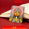 Pintura Thangka Pintada à Mão Núcleo do Buda Protetor dos Cinco Senhores Sem Embelezamento Dourado, Pingente da Montanha Wutai Thangka do Tibete