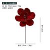 Producto Nuevo Transfronterizo Flor de Navidad de 25 cm Blanco Borgoña con Brillo Flor Artificial Hecha a Mano de Alta Gama Decoración Navideña