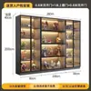 Vitrina de Exhibición para Modelo Lego Coleccionable de Lujo Ligero, Gabinete de Almacenamiento Transparente de Vidrio Multicapa Montado en Pared a Prueba de Polvo para Muñecas