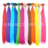Comercio exterior mujeres europeas y americanas crochet color de pelo paquete de pelo peluca natural invisible sin costuras fibra química varilla de pelo al por mayor