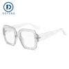 Defeng 28031 Moda Europea y Americana Montura Grande Gafas de Sol para Mujer Gafas de Moda Gafas para Mujer y Hombre Transfronterizas