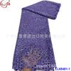 Bordado completo de lentejuelas encaje hueco soluble en agua accesorios para vestido de noche de sirena variedad de colores disponibles