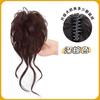 Peluca con cabeza de albóndiga, hija femenina, dragón, barba, flor, maíz, paquete de cabello, simulación de cabello, nido de pollo, pinza para sujetar la cabeza, red, peluca roja, anillo