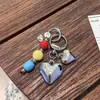 Colgante DIY acrílico multicolor creativo llavero de amor colgante decorativo para bolso colgante decorativo para llave de coche creativo
