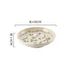 Zunxiang Jingruo Cerâmica de Flores Louça Tigelas e Pratos Alta Temperatura Estilo Pastoral Casa Recém-casados High-end Fresco Estilo Pastoral