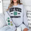 Día de San Patricio Amor Sudadera con Capucha para Mujer St. Regalo Día de San Patricio Novia Verde Patrón de Moda Deportivo