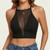 Top Camisola Curta Vazada Zeriluna: O design curto é confortável e respirável, acentuando os contornos do corpo