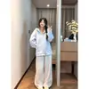 Sudadera con capucha gruesa de terciopelo personalizada estilo preppy coreano para mujer, nueva chaqueta cárdigan casual holgada con cremallera, otoño e invierno