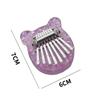 Mini piano de polegar de oito tons kalinba Cristal acrílico oito tons portátil klimba piano de dedo de 8 tons