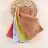 Toalla Pequeña Estampada de Terciopelo Coral, Paño de Limpieza Engrosado, Toalla de Limpieza de Cocina, Toalla Cuadrada Multifuncional de Secado Rápido al por Mayor, Toalla de Mano