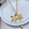 Colar Concha Búzio Pingente Vivo Cavalo-marinho Pingente Transfronteiriço Coral Peixe Estrela-do-mar Estação Independente Anel Moda Deslocamento Cobre