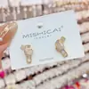 Pendientes de Moda Exquisitos y Compactos de Circonita con Nudo para Mujer, Diseño de Nicho, Pendientes Elegantes de Celebridad de Internet, Accesorios Versátiles para Orejas de Viajero