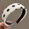 Diadema de corona alta estilo coreano, diadema de borde ancho, diadema para lavarse la cara con dientes, accesorio para el cabello de tela a cuadros de alta gama