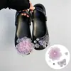 Diapositivas para Zuecos Estilo Nuevo Corazón Dulce Rosa Cereza Hebilla de Zapato de Perla Resistente Moda Accesorios Desmontables DIY