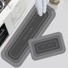 Alfombra de cocina para el hogar, nueva alfombra absorbente de barro de diatomeas, suave, antideslizante, a prueba de aceite, borrable, lavable, resistente a las manchas