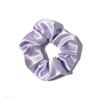 Anillo para el cabello con forma de intestino grueso de satén de cristal de color sólido transfronterizo de Europa y Estados Unidos, cuerda para cabeza de salchicha gorda retro francesa, banda de cuero de tela para bricolaje, accesorios para el cabello