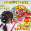 Diadema para el cabello de niños no daña goma para el cabello cuerda para el cabello de mujer duradera alta elástica funda de cuero para niña tocado Corea del Sur