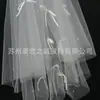 V346 Velos de Novia Blancos de Doble Capa Hechos a Mano con Lazo Coreano Vestido de Novia Fotografía Tocado de Gasa Suave Venta al por Mayor