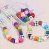 Cuentas Cuadradas de Letras Acrílicas Hebilla Cuadrada DIY para Zapatos Accesorios de Decoración para Cordones Bolígrafo con Cuentas DIY