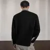 Camisa Polo de Patchwork a Cuadros Falsa de Dos Piezas, Sudadera de Manga Larga para Hombre, Otoño e Invierno, Gama Alta, Elegante, Capa Interior Estilo Old Money