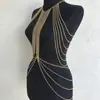 WMS Nuevo Estilo Europeo y Americano Cadena de Pecho de Aleación Metálica, Cadena de Cintura, Conjunto de Cadena Corporal en Dorado, Plateado, Negro Gunmetal B10