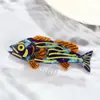 Pinza Creativa para el Cabello de Acetato con Tema Oceánico de Tiburón y Peces de Colores, Pasador Único de Animales para Niñas, Accesorio para el Cabello para la Parte Posterior de la Cabeza