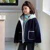 Tutu Elefantito Ropa Infantil Chaqueta para Niñas 2026 Otoño/Invierno Nuevo Grueso Lana de Cordero Casual Cálido Top