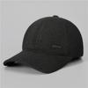 Gorra de lana con visera para papá de mediana edad y anciano, gruesa, cálida, con protección para las orejas, gorra de béisbol, gorra de algodón a prueba de frío para el abuelo anciano
