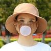 Nuevo Sombrero de Verano para Mujer para Recolección de Té Sombrero para el Sol Cubre-rostro Protector Solar para Exteriores Sombrero para el Sol Un Sombrero Integrado Transpirable que Protege el Rostro