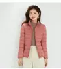 Abrigo Ligero Corto con Capucha para Mujer 90% plumón, Talla Grande, Chaqueta Ligera de plumón de Pato Blanco, Abrigo de plumón Estilo Nuevo al por Mayor