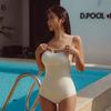 Traje de baño de una pieza strapless con tirante, sin aro, triángulo, traje de baño de una pieza con tirante, traje de baño para aguas termales, venta al por mayor