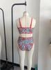 Venta directa de fábrica de traje de baño bikini separado para mujer; trajes de baño de talla grande con estampado de leopardo y encaje de moda; comercio exterior transfronterizo
