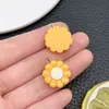 Accesorios para Colgante de Frutas Tridimensionales Simuladas de Resina DIY Plátano, Mangostán y Carambola Accesorios para Cadena de Teléfono DIY